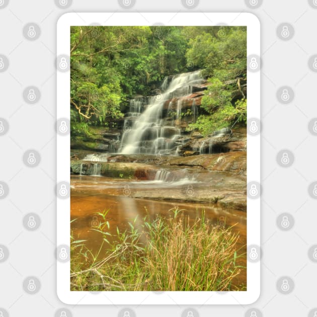 Somersby Falls .. with grass Sticker by Michaelm43